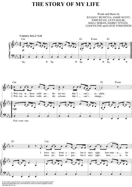 Free printable song sheet music